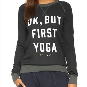 Spiritual Gangster | Ok, But First Yoga Sweatshirt | Size Medium
